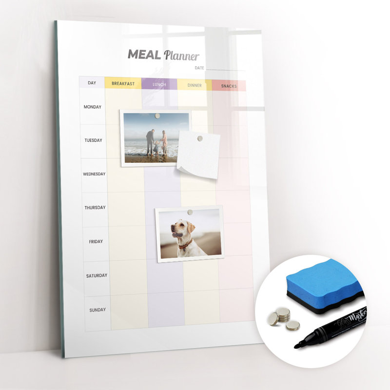 Magnetic Glass Dry Erase Board