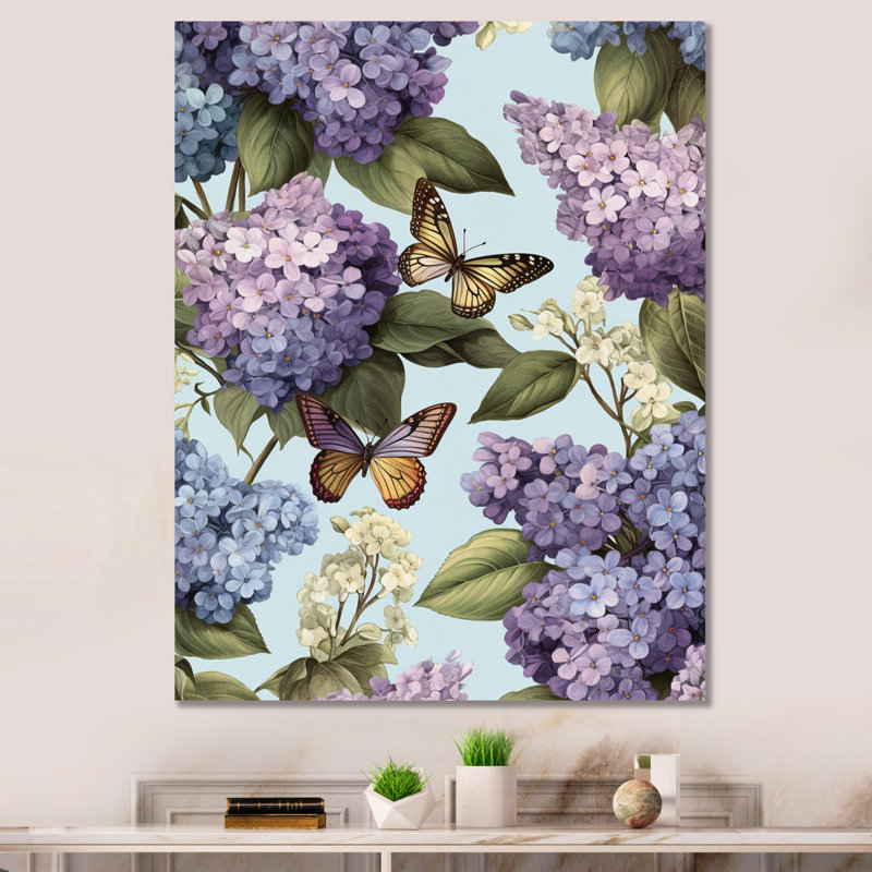 «Lilac mauve», impression sur toile encadrée, 44" H x 34" W, Toile tendue