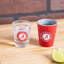 4 pièces en céramique et verre 2 oz Ensemble de tasses, Université de l'Alabama