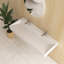 Lavabo de salle de bain mural à surface solide 48 po avec fond incliné