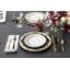 Fortessa Lucca Faceted 18/10 Stainless Steel 5 Piece Flatware Set, Service for 1, Brushed Black