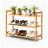 3-Tier Bamboo Shoe Rack Natural Wood Color 26.8 Inch