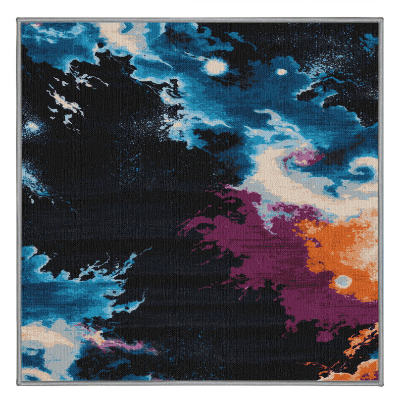 Tapis gris lavable à la machine