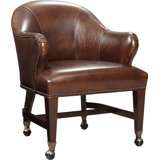 CC 25.5" Wide Top Grain Leather Armchair