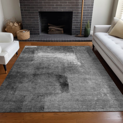 Premium Machine Washable Prisco Gray Rug