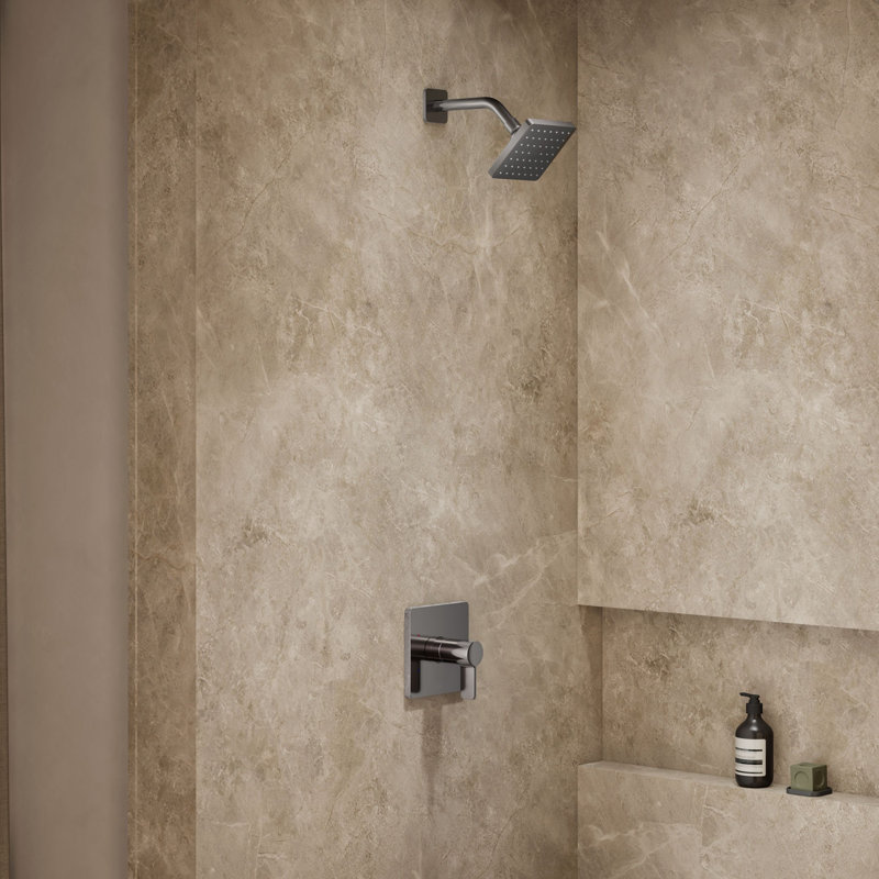 Garniture de douche Parallel ™ Rite-Temp, Titane éclatant
