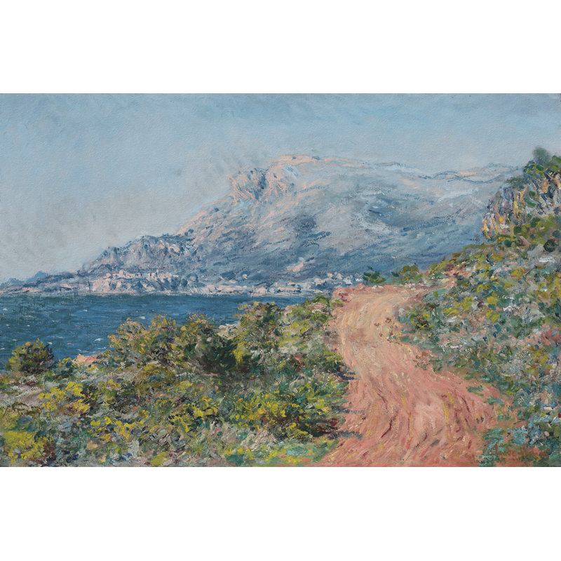 Reproduction d'art sur toile tendue The Road près de Menton, H 12 po x l 18 po