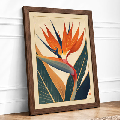 Bird of Paradise Botanical - Framed Print