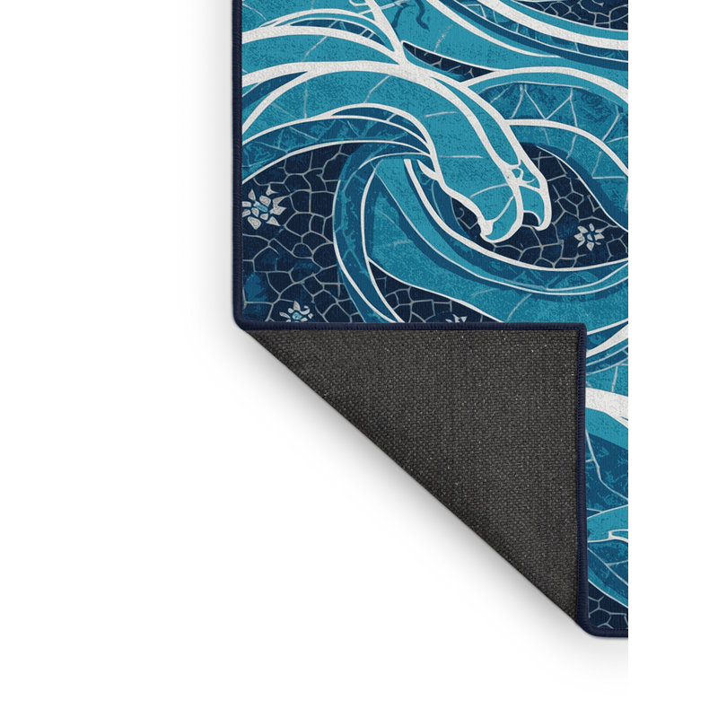 Tapis marocain doux et moelleux d'inspiration mondiale Iski, 7 x 9