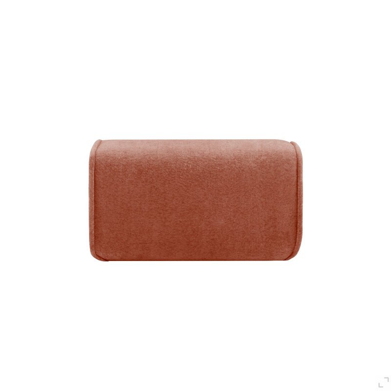 Repose-pieds moderne en velours, Rouge