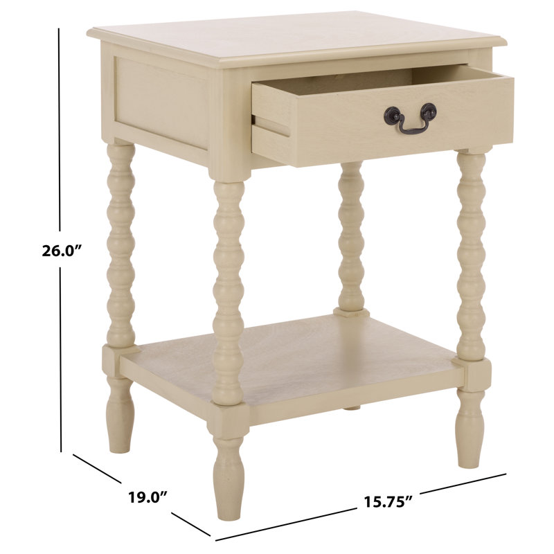 End Table with Storage, Sand