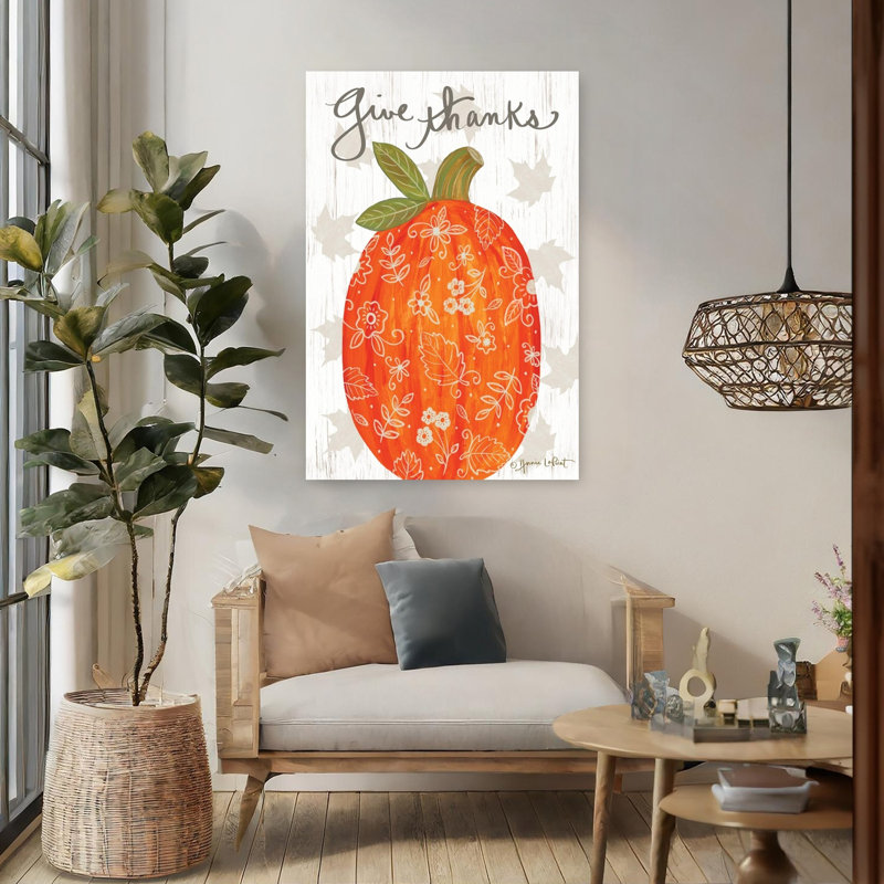 «Donner grâce», Boho, citrouille, paysage abstrait, art naturel, H 48 po x l 32 po
