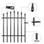 No Dig Metal Garden Fence – Rustproof Border for Small Dogs, Rabbits, Flower Beds & Lawn Edging – Black-716329231-717904714