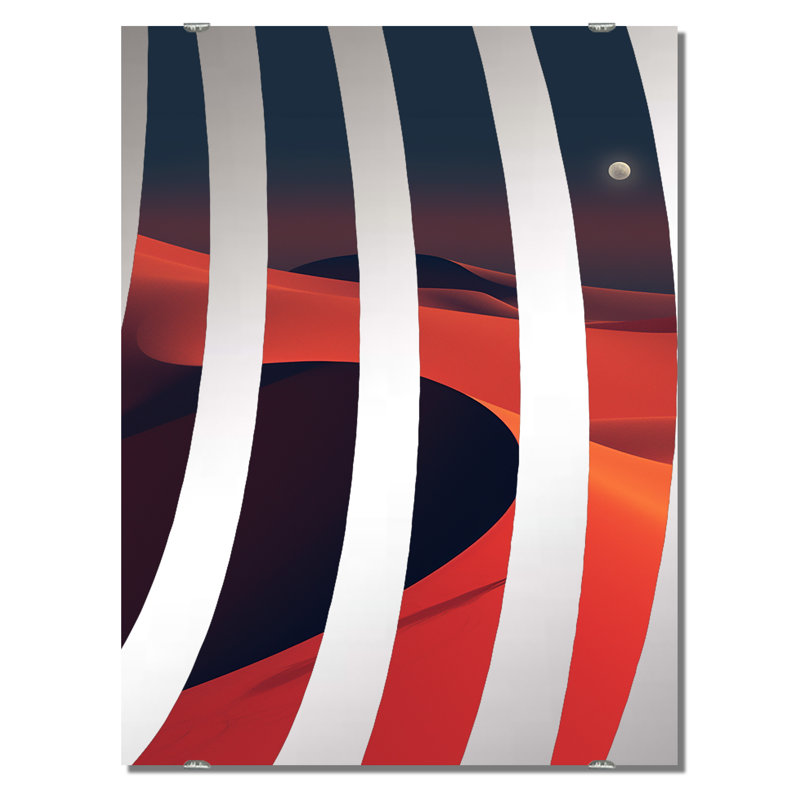 Naulaguari - Miroir mural Big Desert MIR140726, 40 po x 30 po