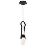 Ezra 1 - Light Black LED Single Pendant