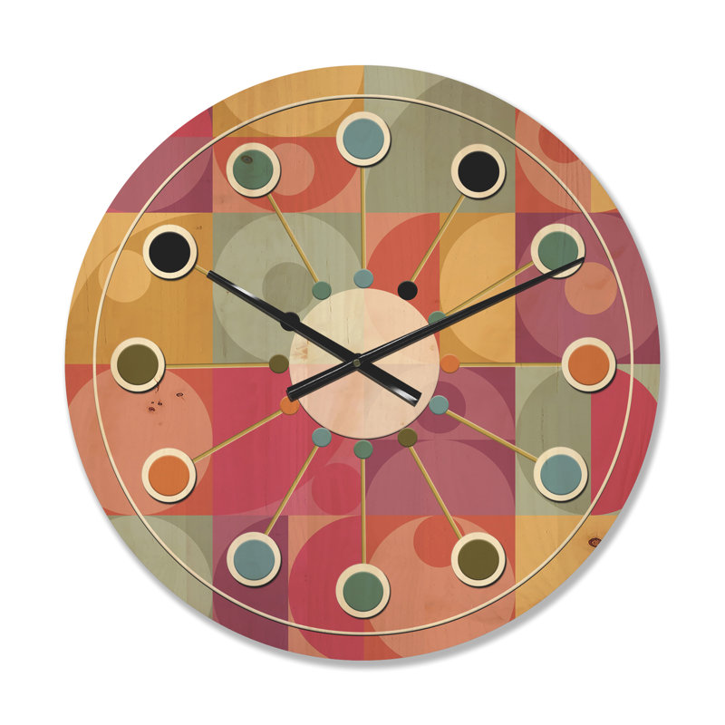 Horloge murale géométrique Minimal I, Moyen