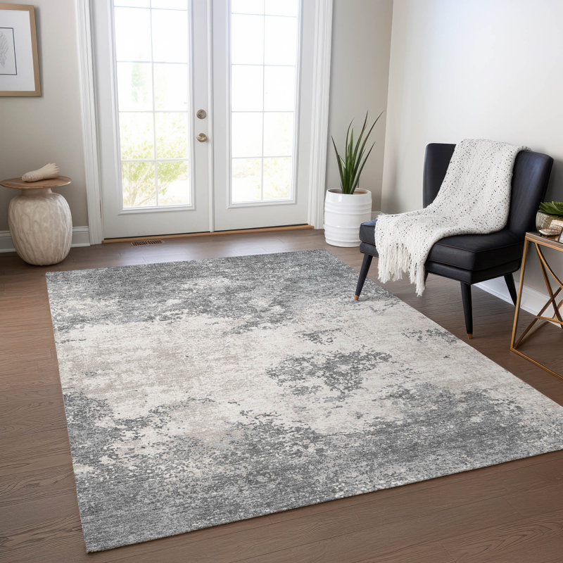 Tapis intérieur / extérieur gris Aera , 8' x 10'
