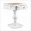 Table de jeu avec échecs réversible / damier / plateau de backgammon et amp; 2 tiroirs | Blanc | Bois synthétique-122575826