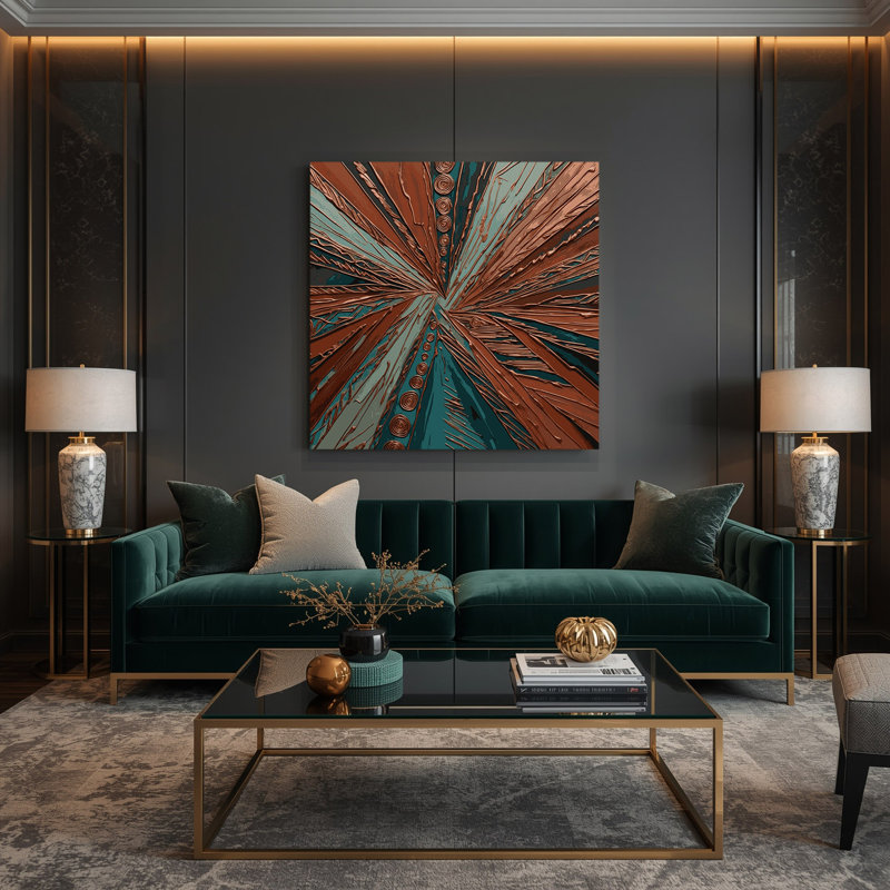 Art mural sur toile, "Southwestern", H 32 po x l 32 po
