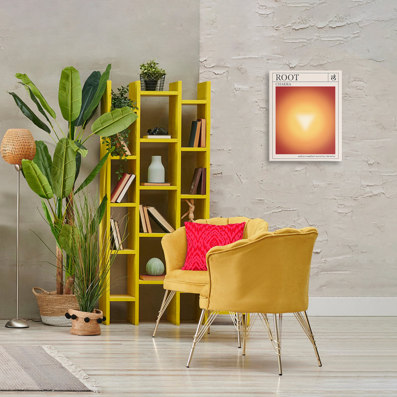 Art mural sur toile, "Root chakra", par Wild Apple Portfolio, H 20 po x l 16 po