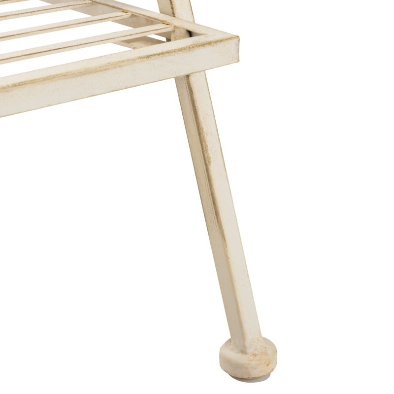 Support pour plante rectangulaire à plusieurs niveaux Mader, Blanc perle