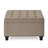 Square With Wood Legs And Stylish Button Tufting Living Space Elegant Appearance-195983768