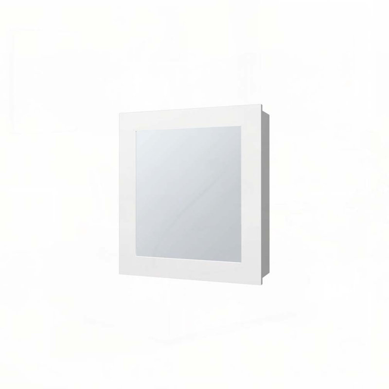Pharmacie avec porte et miroir inclus, Blanc