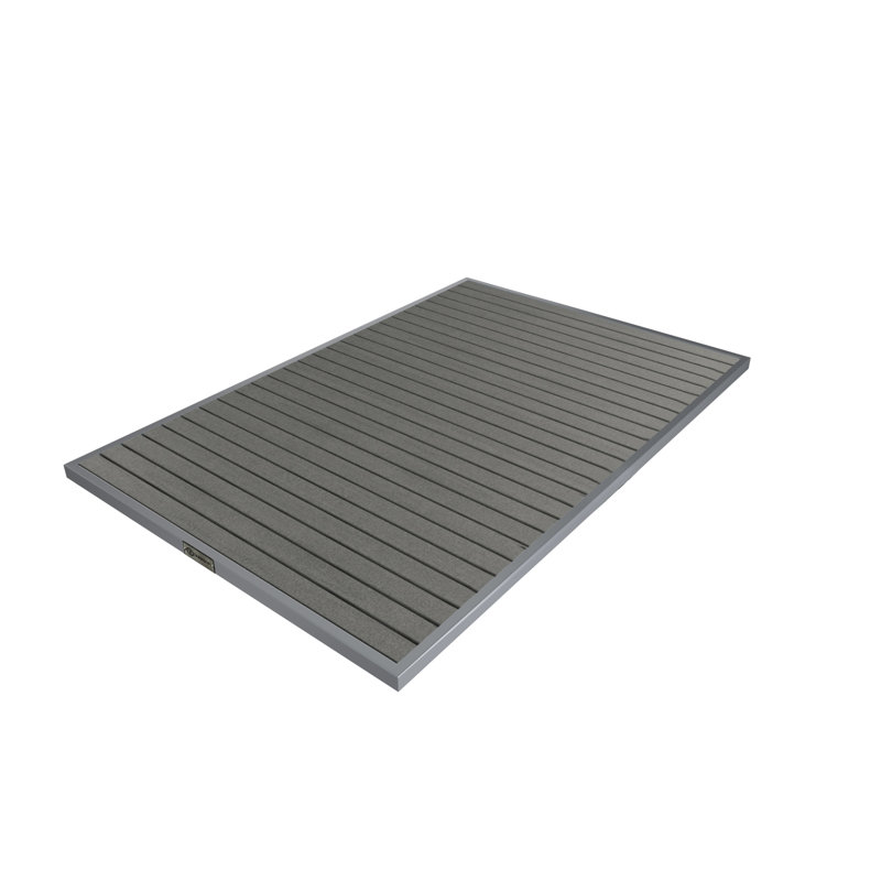 Manufactured Wood Rectangular Square Edge Table Top, 48" L x 32" D, Silver/Slate