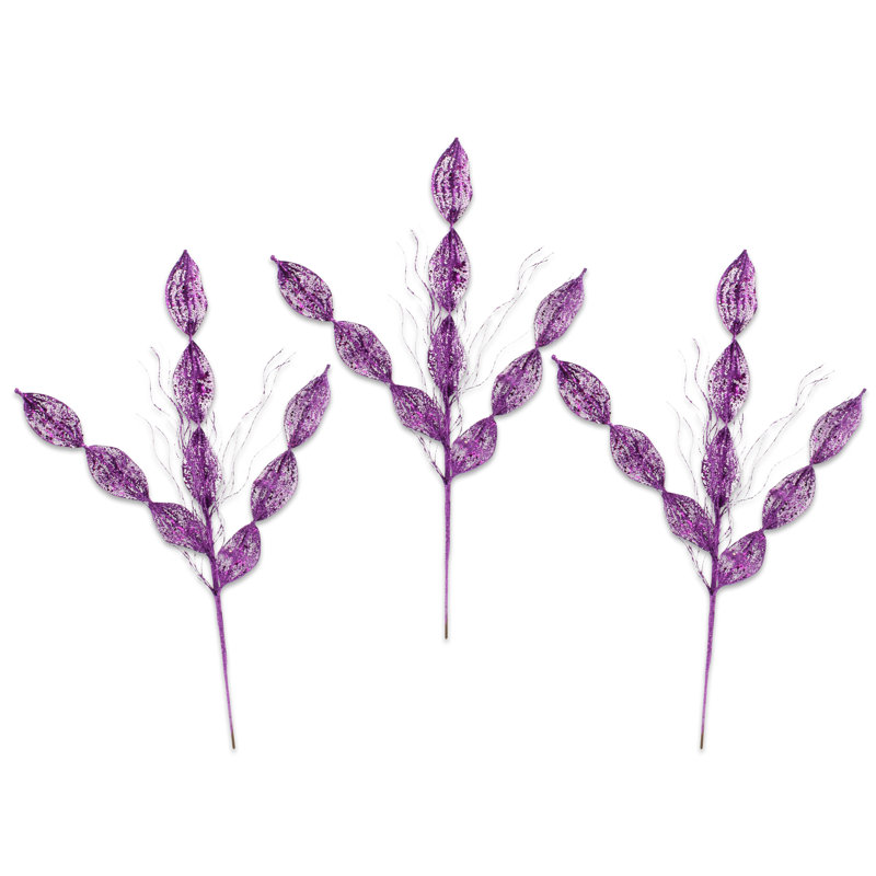 Choix de feuilles scintillantes 32 po, Mauve