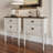 Rissie Gorgeous Upholstered Bed With 2 Nightstands In Linen-704555109-704555110