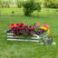 Lit de jardin surélevé en acier galvanisé Rondrick - argenté - l 4 pi x P 4 pi x H 1 pi-1817885145-1813317725