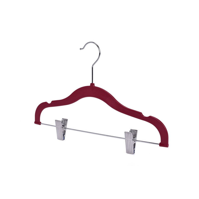 Cintre en plastique antidérapant pour enfants pour jupe / pantalons