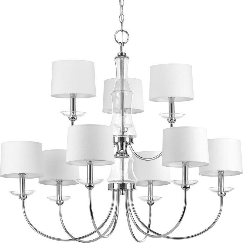 Lustre à niveaux ombrés 9 lumières Himes