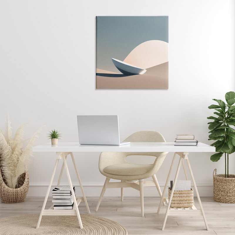 "Buried Space", art mural sur toile flottante par Denise Dundon, H 30 po x l 30 po x P 1,5 po