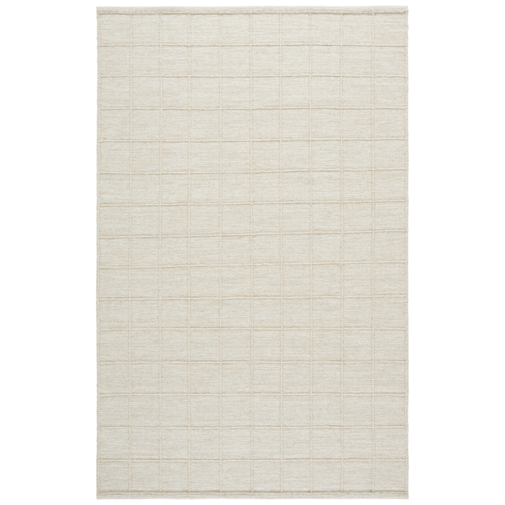 Natura 785 Hand Woven Wool/Cotton Geometric Rug in Beige, Rectangle 8' x 10'