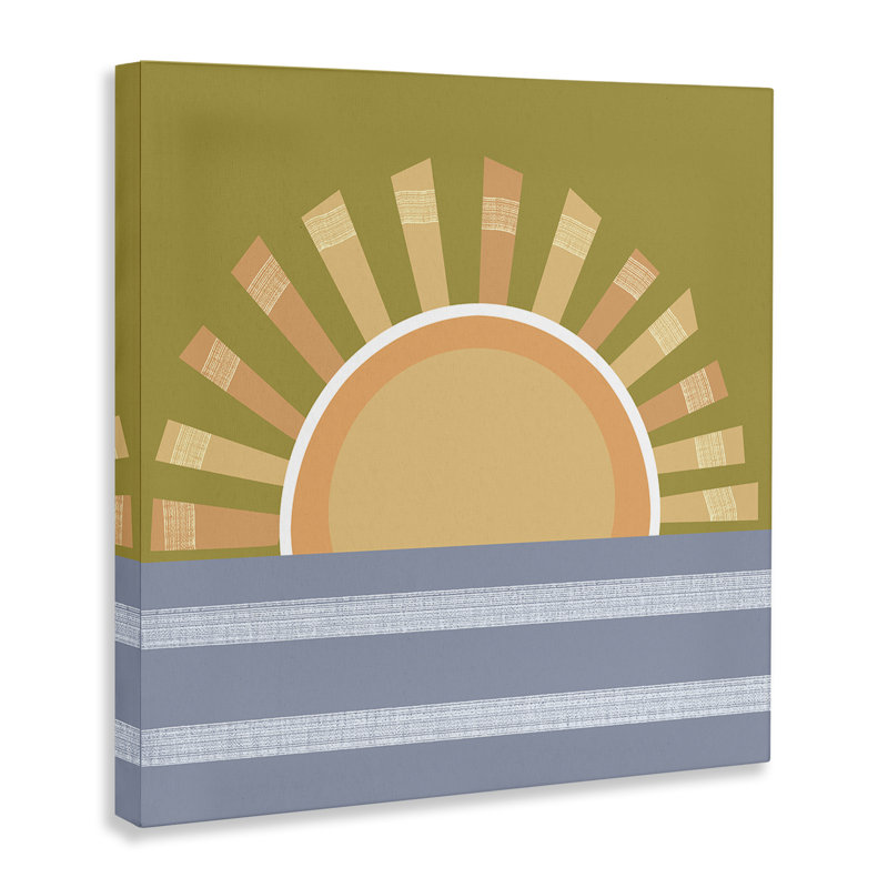 «Rising Sun Over Ocean» par Tina Finn, H 24 po x l 24 po