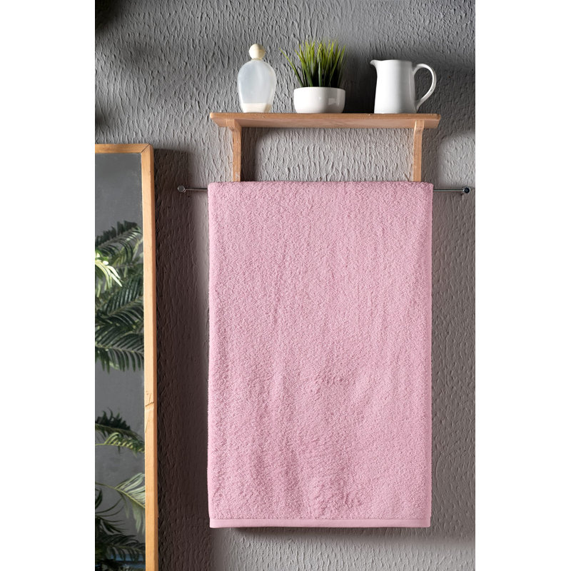 Drap de bain en coton, Rose