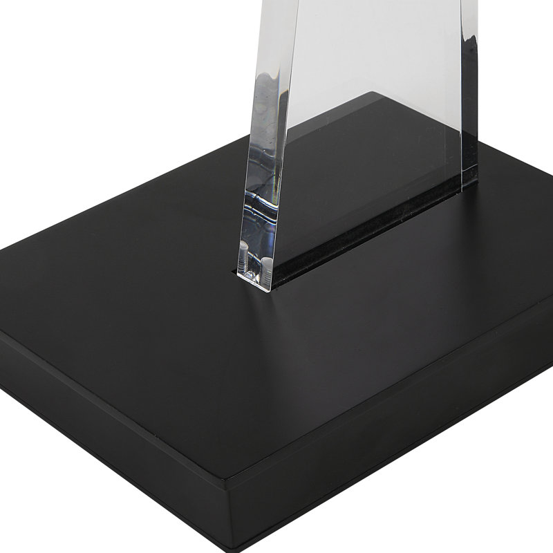 Angle Glass End Table
