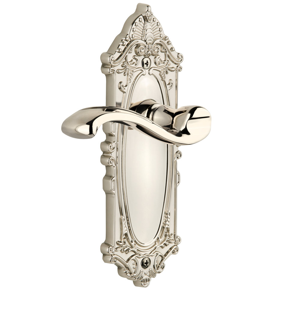Grandeur Grande Victorian Plate Privacy with Portofino Lever Grandeur 