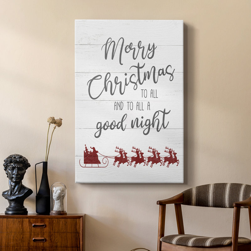 Goodnight Sleigh - galerie sur mesure, H 12 po x l 8 po