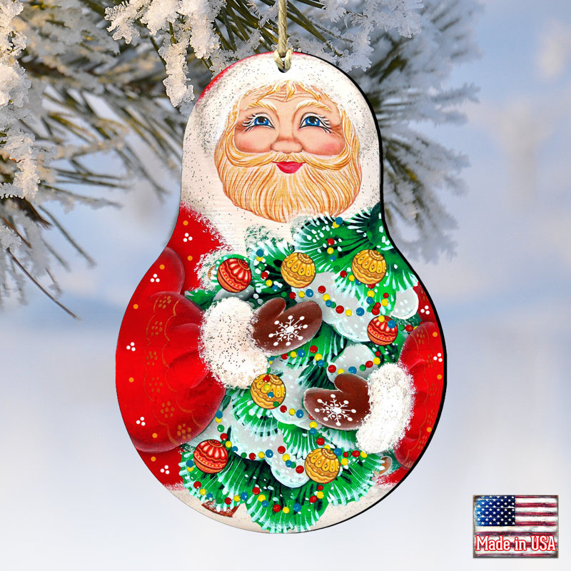 Ornement suspendu Tidaholm Santa Matreshka