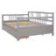 Lit de jour double en bois avec deux tiroirs-124917457-124917454