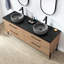 Meuble-lavabo double en chêne nord-américain Kaminski-529932655
