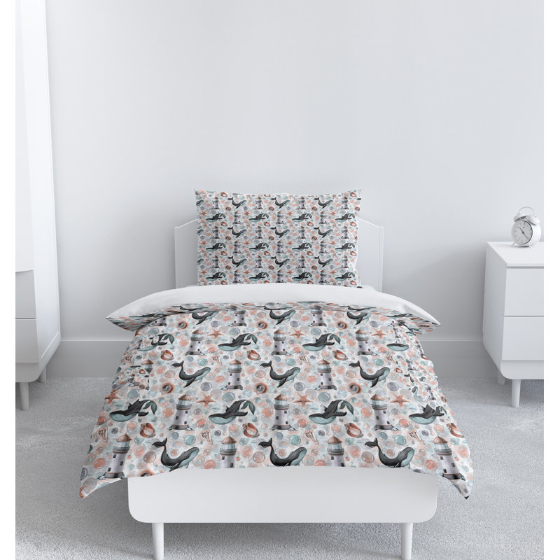 Housse de couette avec taies décoratives_FNFBED00202, Housse de couette simple + 1 taie décorative pour