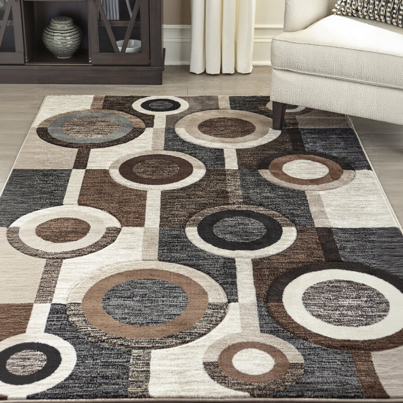 Ballew Geometric Indoor Rug, Rectangle 5' x 6'7"