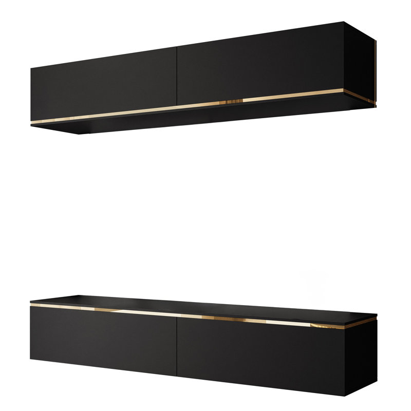 Ghent Entertainment Unit for TVs up to 65", Matte Black