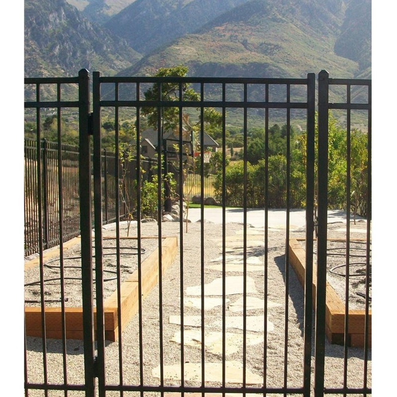 Athens Fortress Building Products Gloss Black Metal Mounting System for Posts