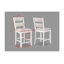 Ensemble de salle à manger 6 pièces à hauteur de comptoir avec table rectangulaire pour bouteilles de vin et chaises de revêtement