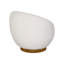 Chaise pivotante en sherpa Shearling