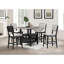 Mobilier de salle à manger 2 pièces noir / gris clair